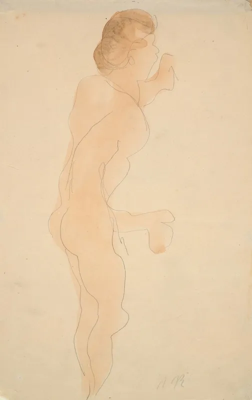 Nude Standing Side And Back