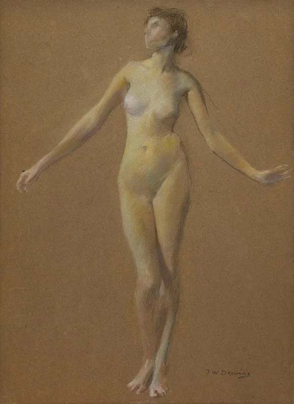 Nude Study 9 Wall Art by Thomas Wilmer Dewing - High-Resolution Digital Print