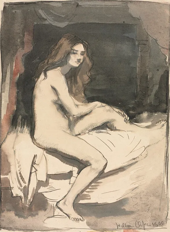Nude Study Wall Art by William Orpen - High-Resolution Digital Print