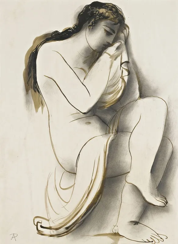 Nude With Drapery