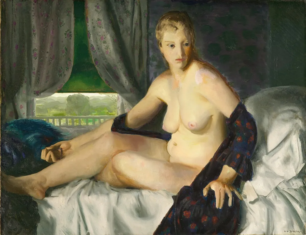 Nude With Fan Wall Art by George Wesley Bellows - High-Resolution Digital Print