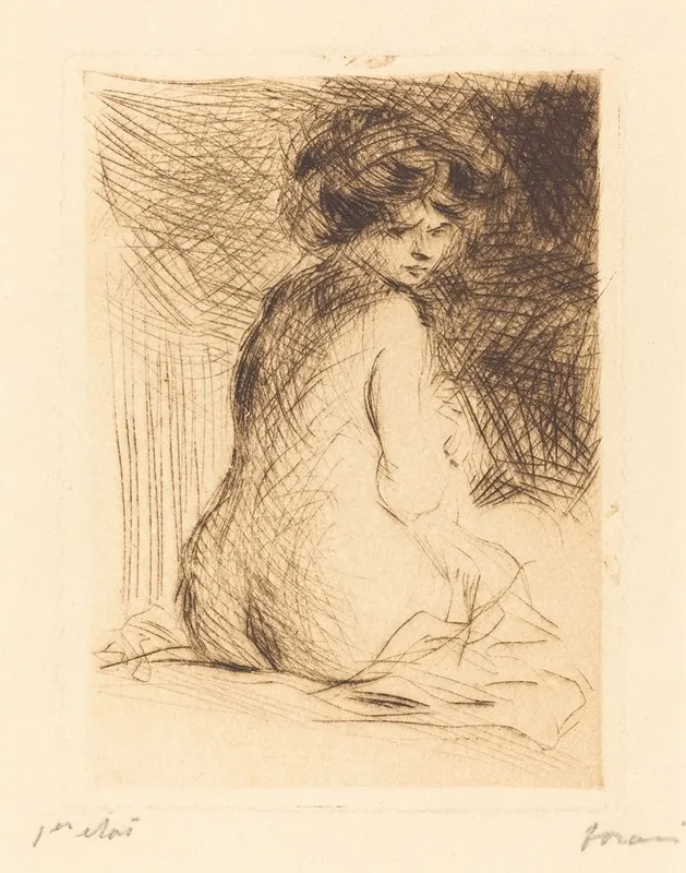 Nude Woman Seen From The Back