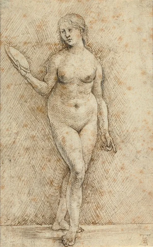 Nude Woman With A Mirror Vanitas
