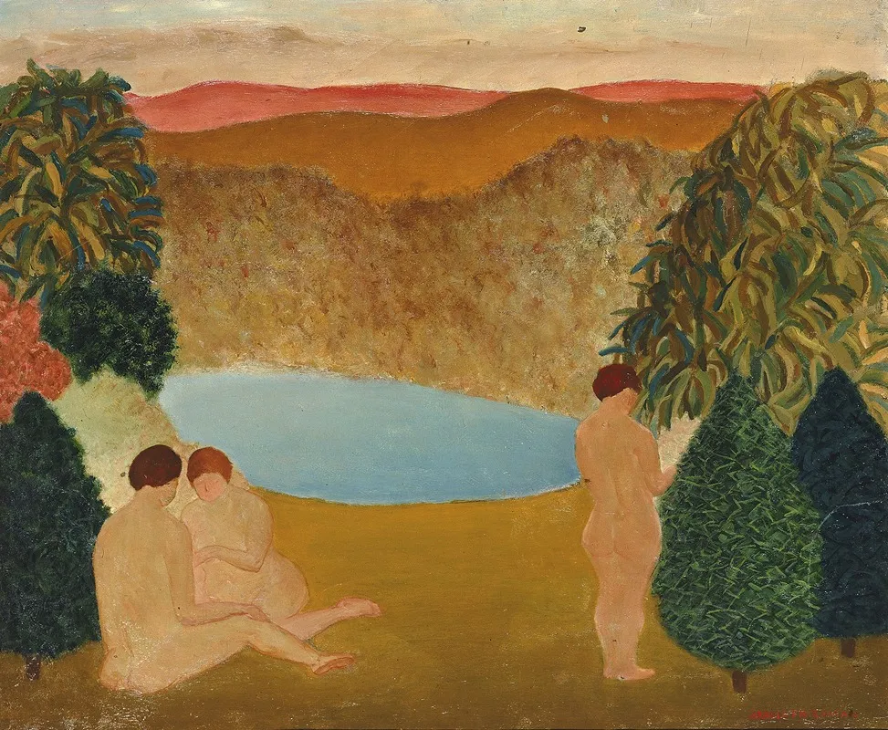 Nudes In Landscape Wall Art by Arnold Friedman - High-Resolution Digital Print