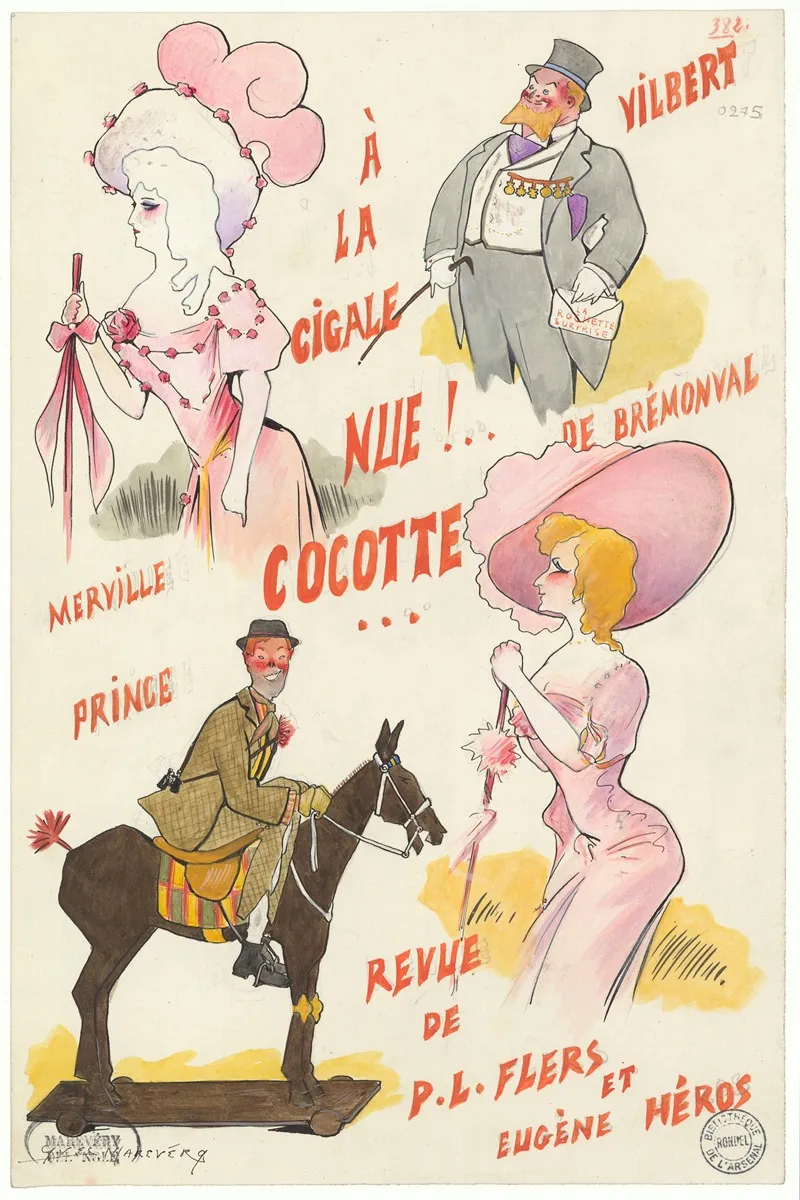 Nue Cocotte De Pierre Louis Flers Et Eugene Heros