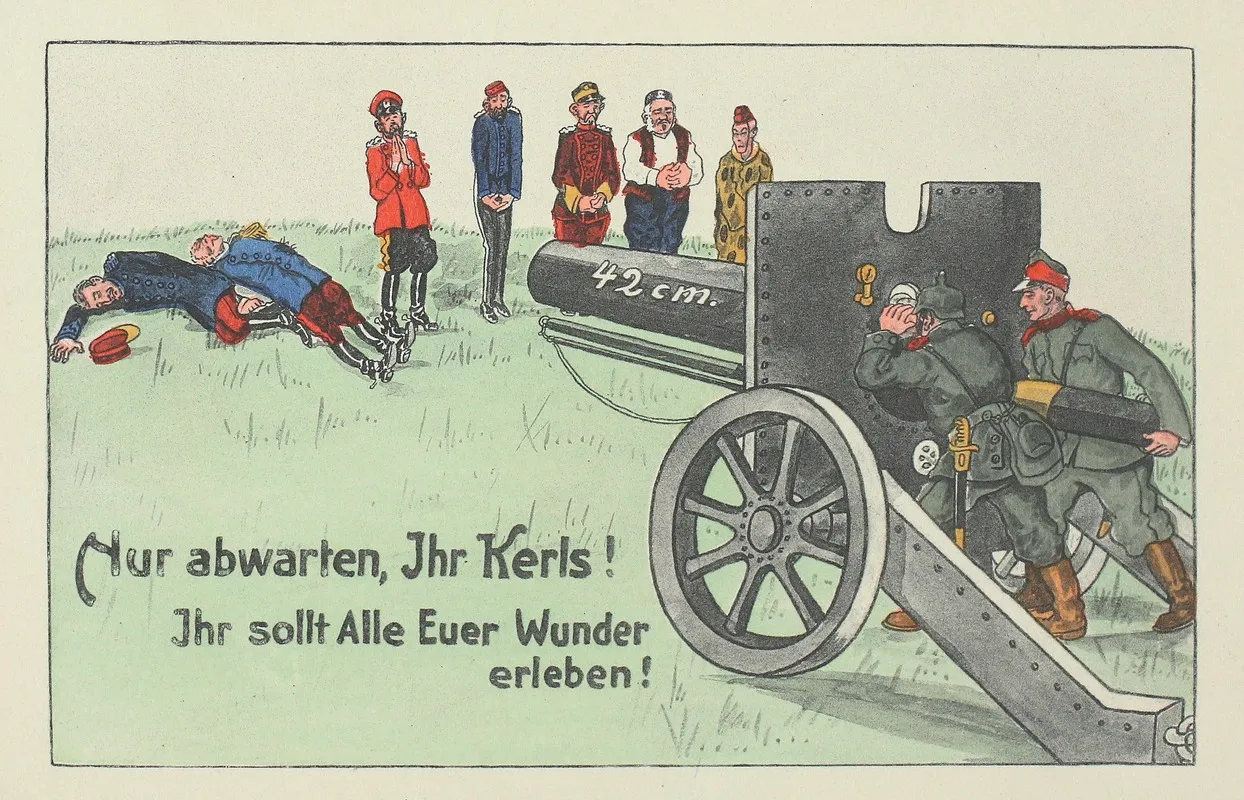 Nur Abwarten Ihr Kerls Ihr Sollt Alle Euer Wunder Erleben Wall Art by Arthur Rehn & Co. - High-Resolution Digital Print