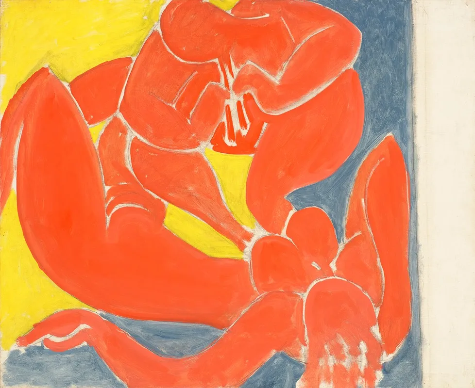 Nymphe Et Faune Rouge Wall Art by Henri Matisse - High-Resolution Digital Print