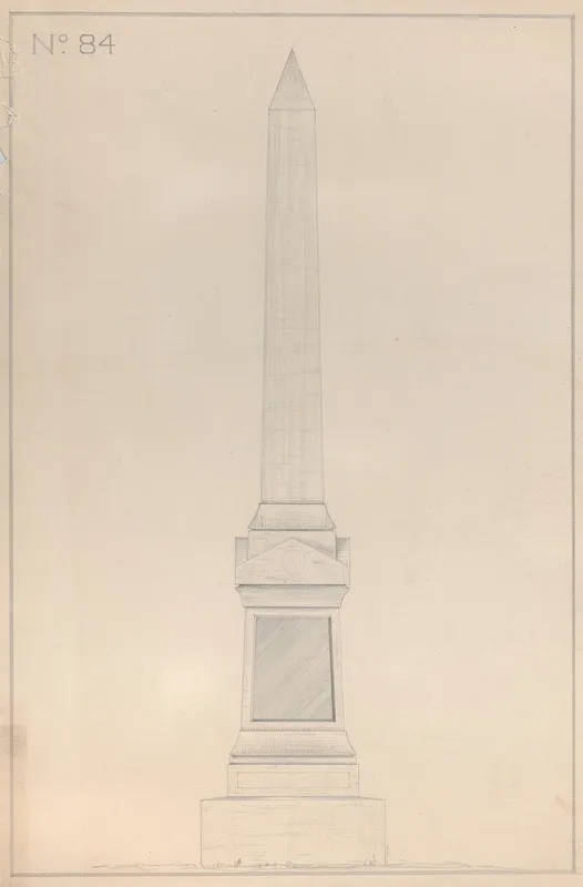 Obelisk Grave Monument No 16 Wall Art by Alexander Maxwell - High-Resolution Digital Print