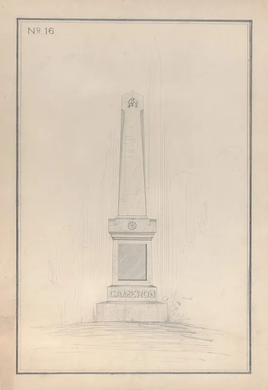Obelisk Grave Monument No 34 Wall Art by Alexander Maxwell - High-Resolution Digital Print