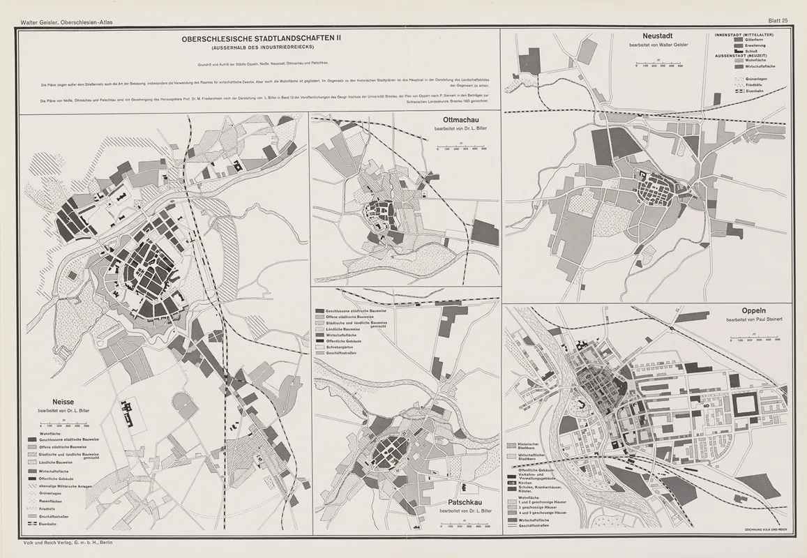 Oberschlesische stadtlandschaften ii Wall Art by Volk und Reich Verlag - High-Resolution Digital Print