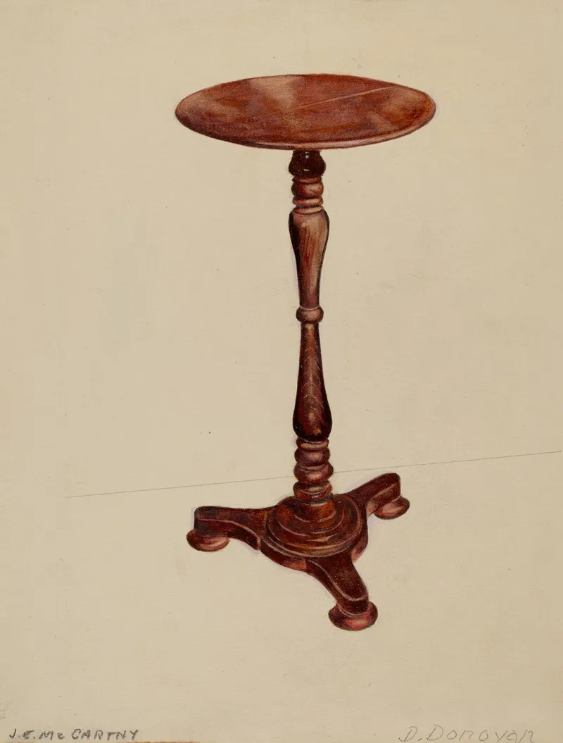Occasional Table 3 Wall Art by McCarthy and Donald Donovan - High-Resolution Digital Print