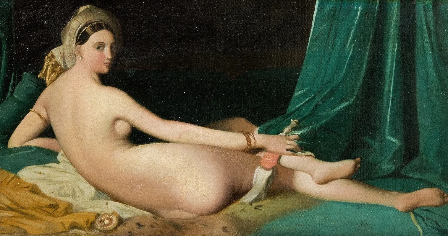 Odalisque 2 Wall Art by Jean Auguste Dominique Ingres - High-Resolution Digital Print