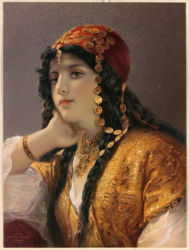 Odalisque Wall Art by Gustav Karl Ludwig Richter - High-Resolution Digital Print