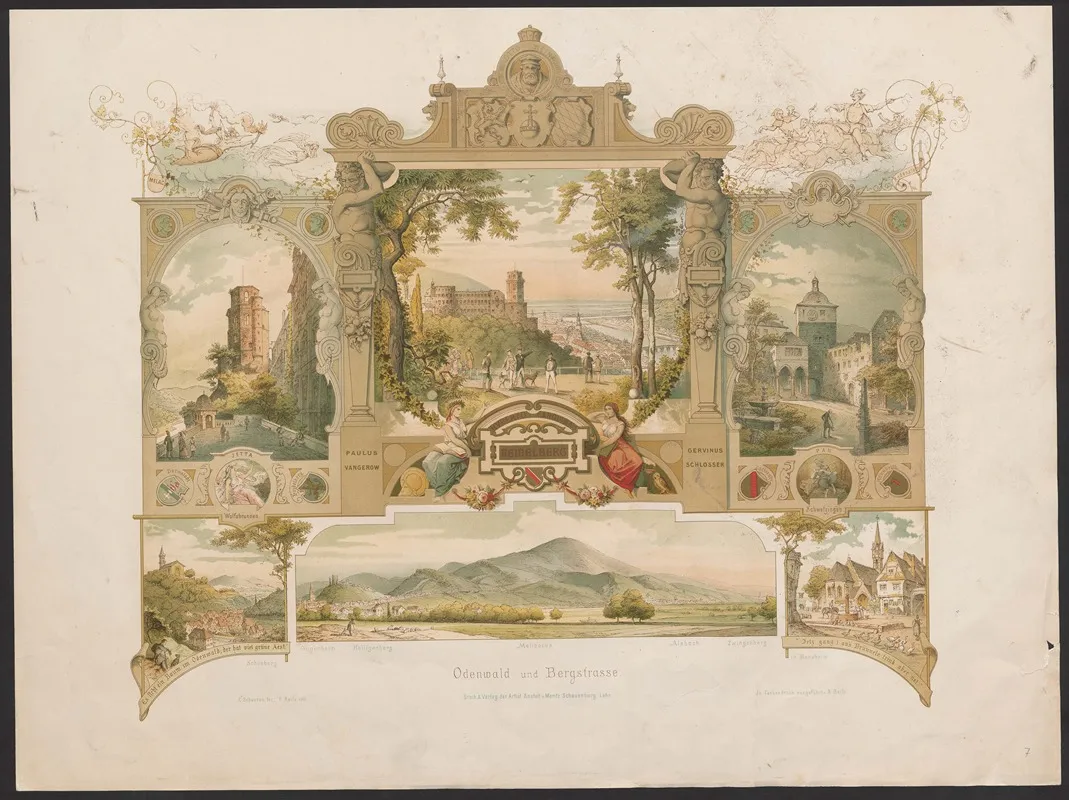 Odenwald Und Bergstrase Wall Art by Caspar Scheuren - High-Resolution Digital Print