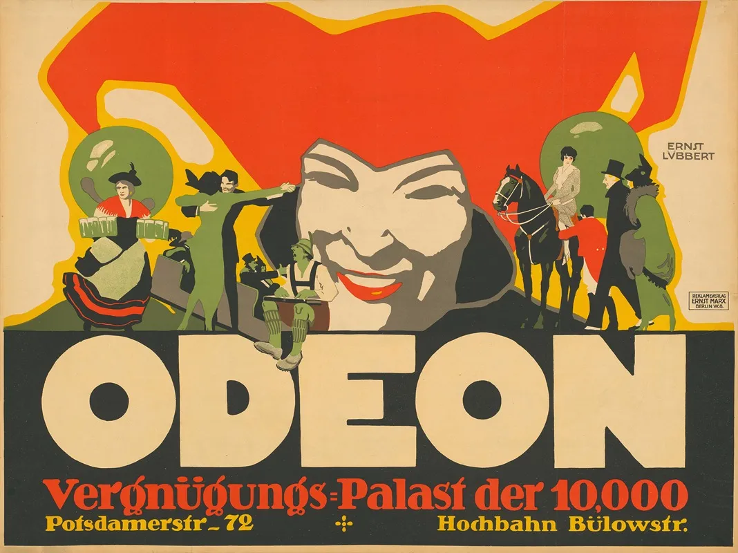 Odeon Vergnugungspalast Wall Art by Ernst Lübbert - High-Resolution Digital Print