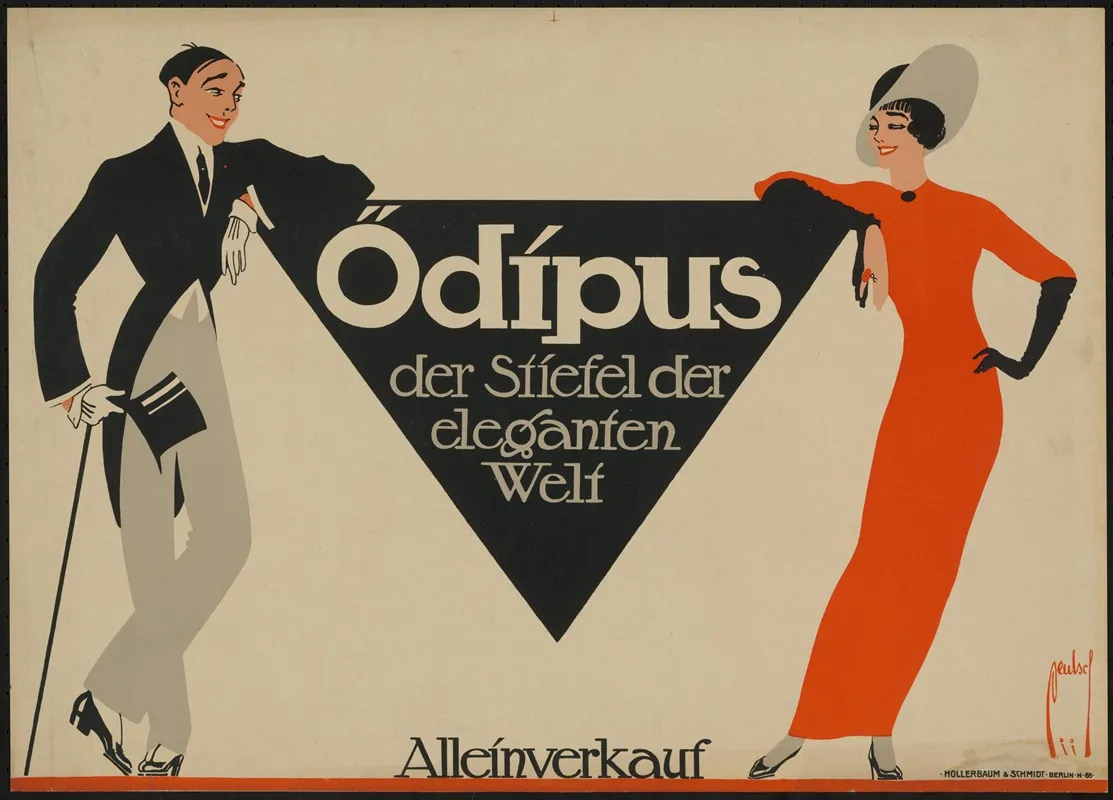 Odipus Der Stiefel Der Eleganten Welt Wall Art by Ernst Deutsch - High-Resolution Digital Print