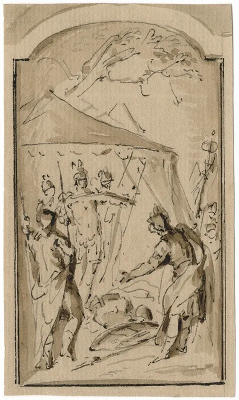 Odysseus And Ajax Fighting Over The Armour Of Achilles