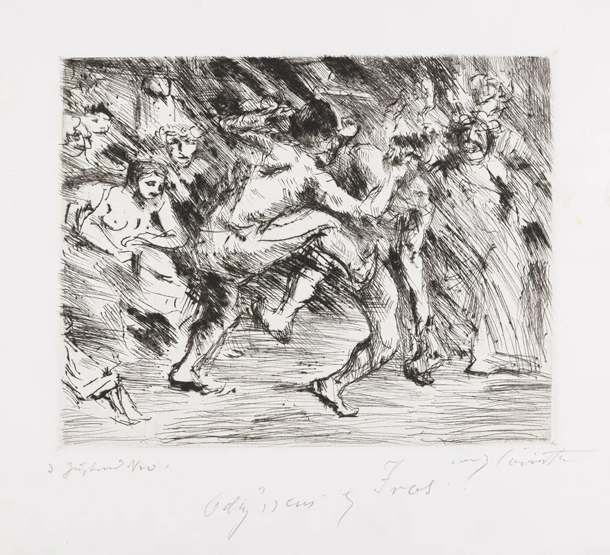 Odysseus Und Der Bettler Wall Art by Lovis Corinth - High-Resolution Digital Print