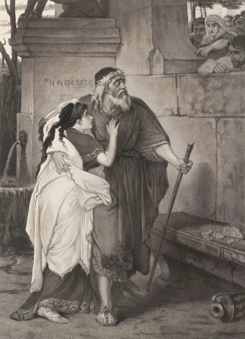 Oedipus And Antigone 3 Wall Art by François De Meersman - High-Resolution Digital Print