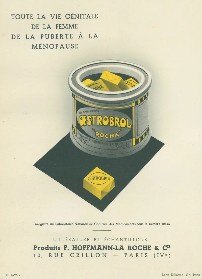 Oestrobrol 5 Wall Art by Produits F. Hoffmann-La Roche &amp; Cie - High-Resolution Digital Print