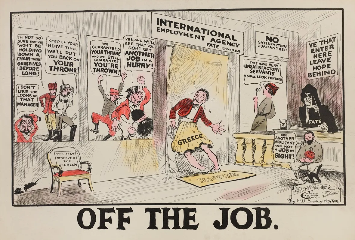 Off The Job Wall Art by Carey Cartoon Service - High-Resolution Digital Print