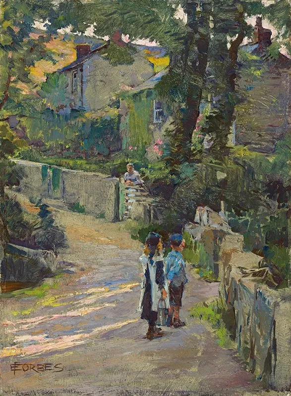 Off To School Wall Art by Elizabeth Adela Forbes - High-Resolution Digital Print