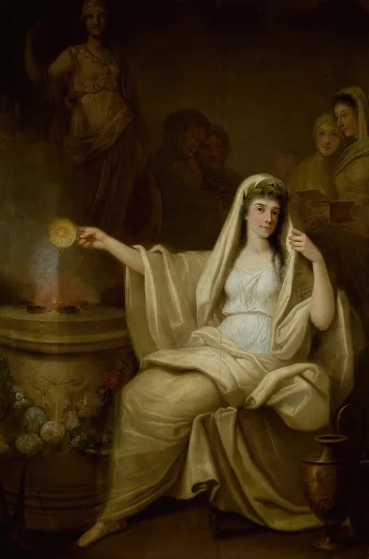 Offering Of A Vestal Wall Art by Franciszek Smuglewicz - High-Resolution Digital Print