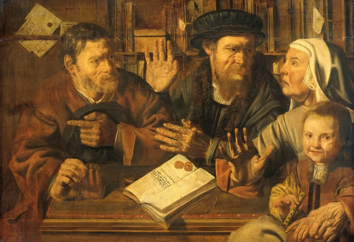 Office Of The Notary Intendants Office Wall Art by Jan Woutersz Stap - High-Resolution Digital Print