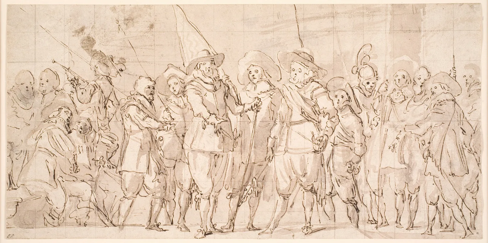 Officers And Other Civic Guardsmen Of The Iiird District Of Amsterdam Under The Command Of Captain Allaert Cloeck And Lieutenant Lucas Jacobsz Rotgans Wall Art by Thomas de Keyser - High-Resolution Digital Print