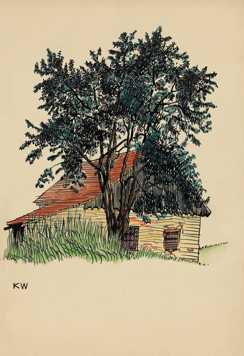 Ohne Titel Bauernhaus 2 Wall Art by Karl Wiener - High-Resolution Digital Print