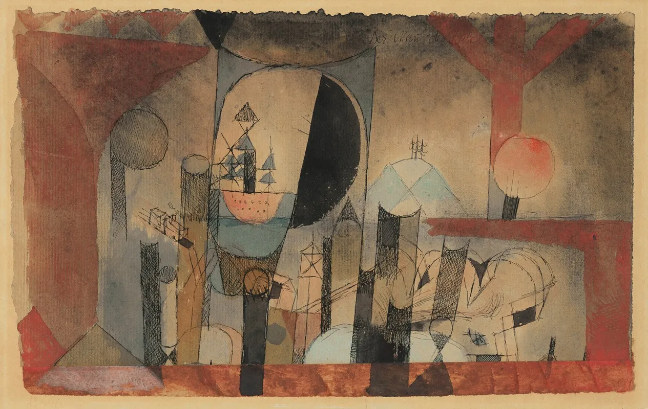 Ohne Titel Der Man Der Reise Wall Art by Paul Klee - High-Resolution Digital Print