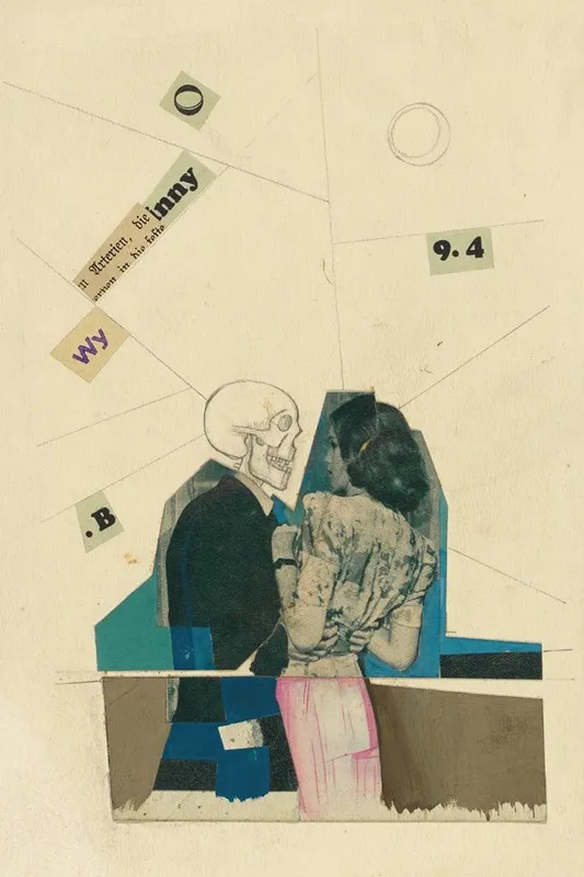 Ohne Titel Junge Frau Und Tod