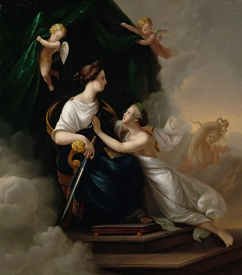 Oikeus Ja Viattomuus Wall Art by Berndt Abraham Godenhjelm - High-Resolution Digital Print