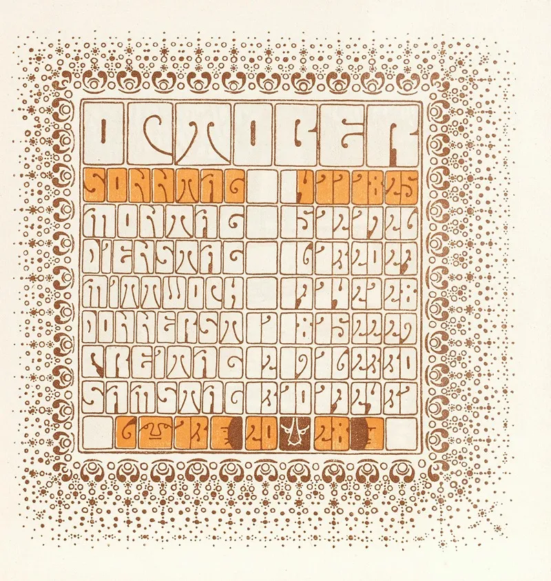 Oktober 2 Wall Art by Alfred Roller - High-Resolution Digital Print