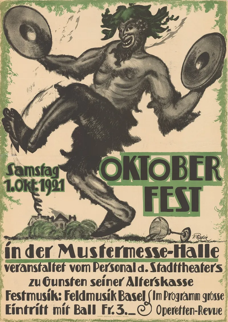 Oktoberfest In Der Mustermesse Halle Wall Art by Paul Rudin - High-Resolution Digital Print