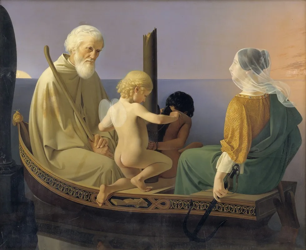 Old Age From The Series The Four Ages Of Man Wall Art by Ditlev Blunck - High-Resolution Digital Print