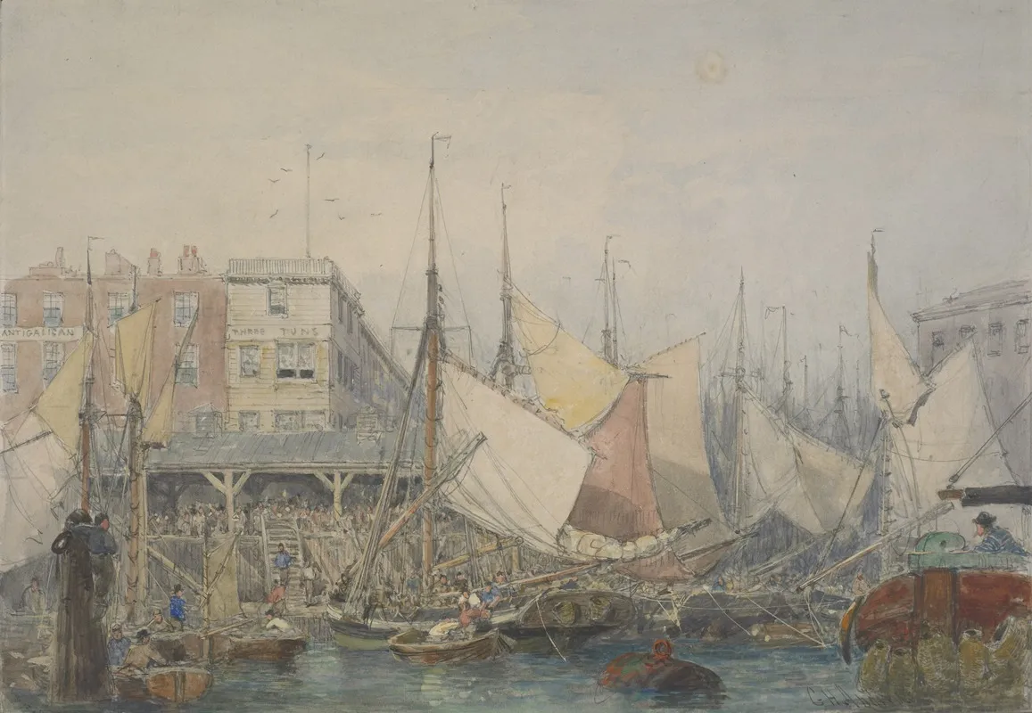Old Billingsgate Wall Art by George Henry Andrews - High-Resolution Digital Print