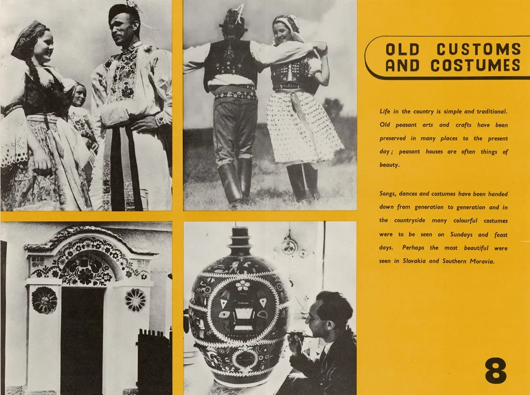 Old Customs And Costumes Czechoslovakia