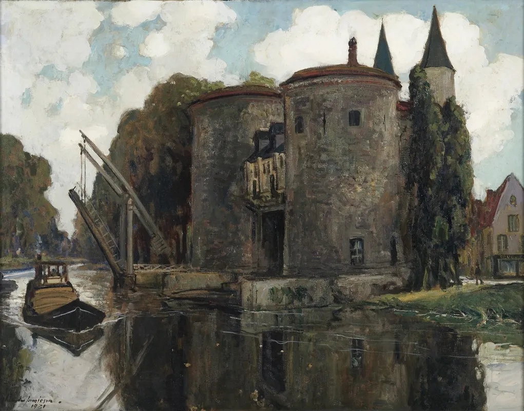 Old Drawbridge Bruges Wall Art by Alexander Jamieson - High-Resolution Digital Print