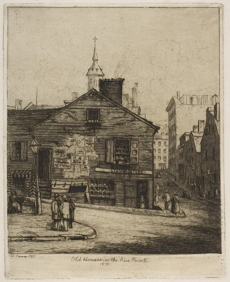 Old Houses In The Five Points 1870 From Scenes Of Old New York