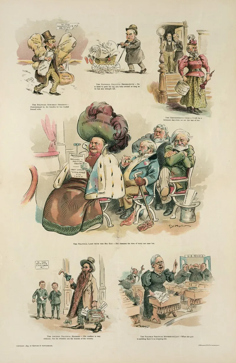 Old Jokes In New Political Clothes Wall Art by Charles Jay Taylor - High-Resolution Digital Print