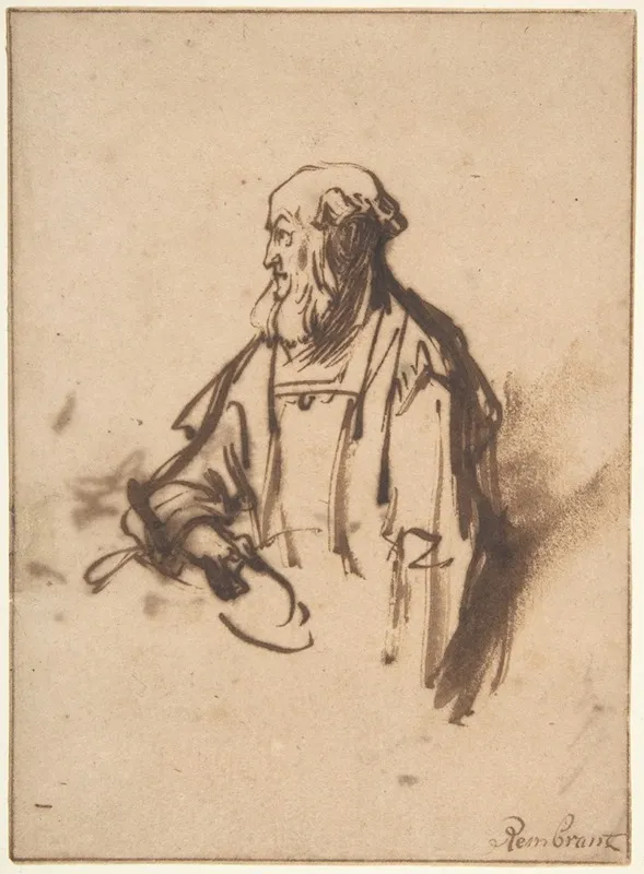 Old Man In Profile 2