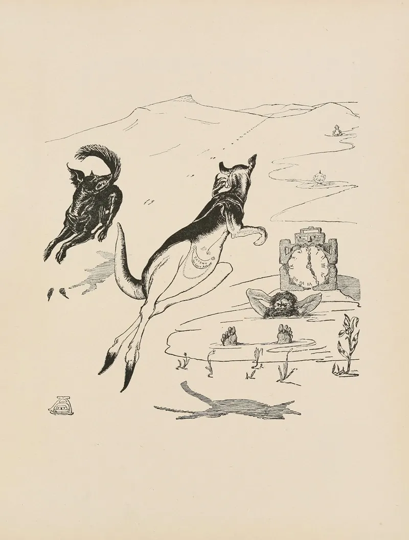 Old Man Kangaroo At Five In The Afternoon Wall Art by Rudyard Kipling - High-Resolution Digital Print