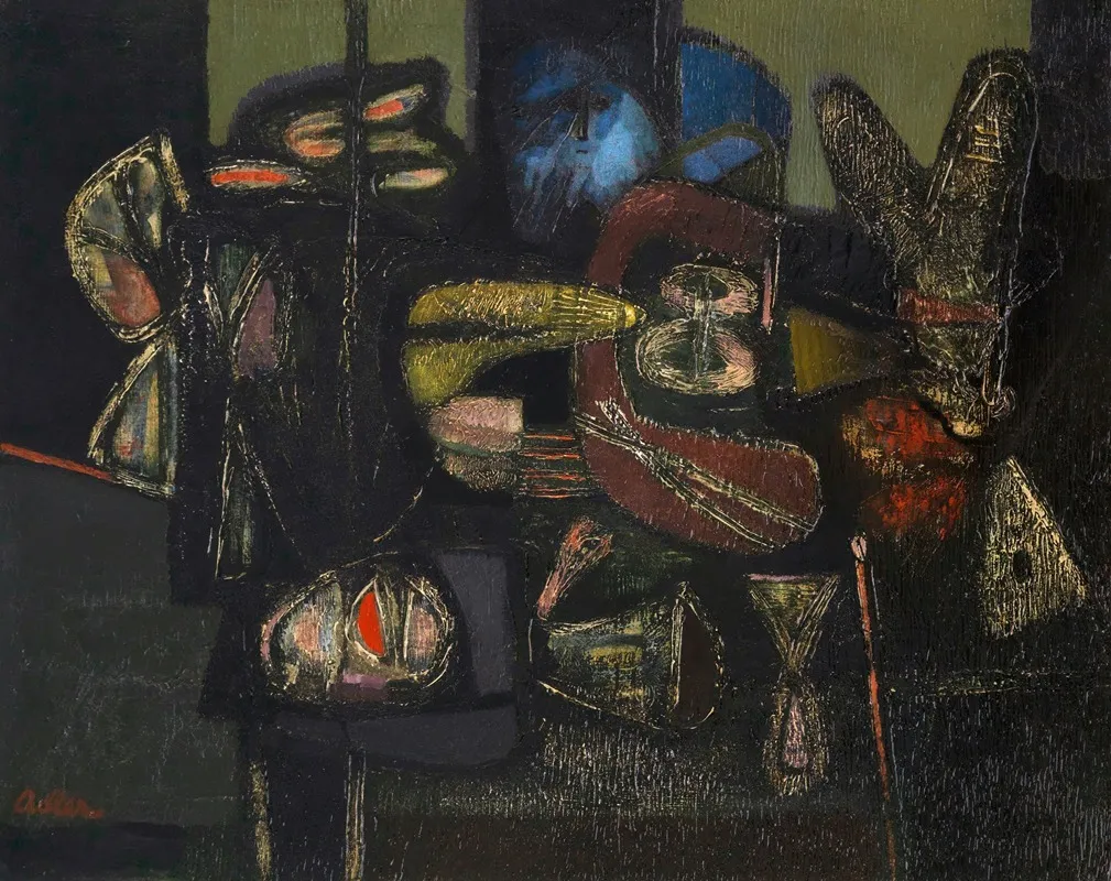 Old Man Looking Into A Room