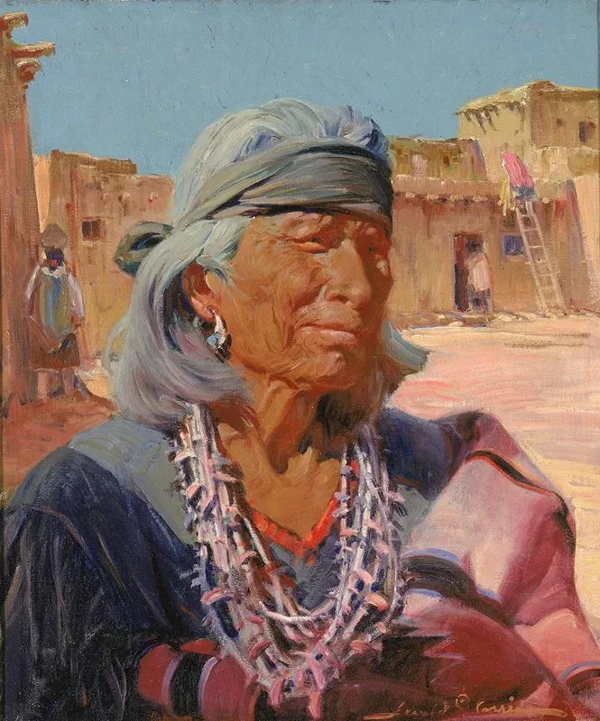 Old Man Of Zuni High Priest Cacique Wall Art by Gerald Cassidy - High-Resolution Digital Print