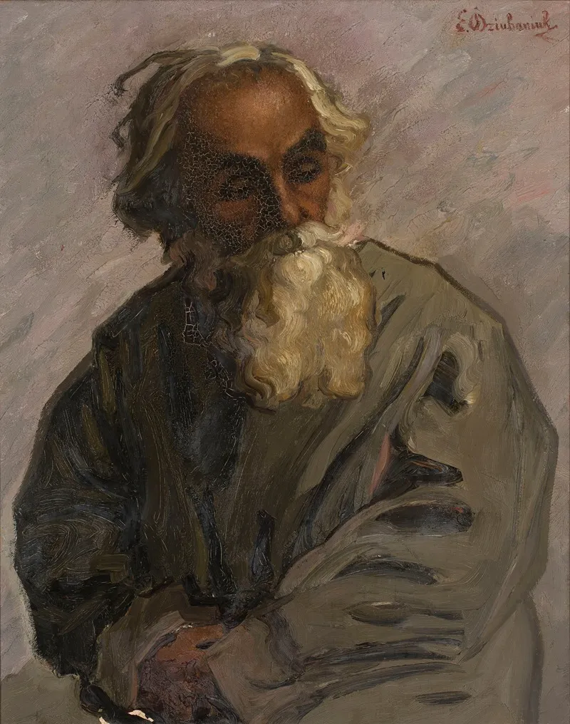 Old Man Study Wall Art by Ela Dziubaniuk - High-Resolution Digital Print