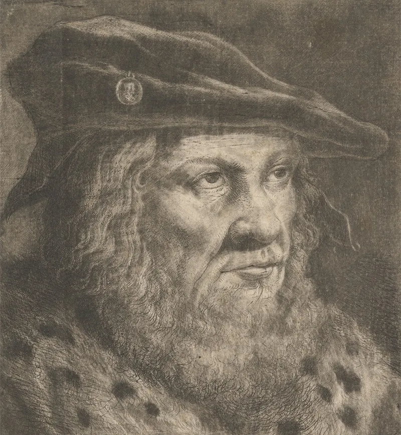 Old Man With Bonnet Wall Art by Joducus Bickart - High-Resolution Digital Print