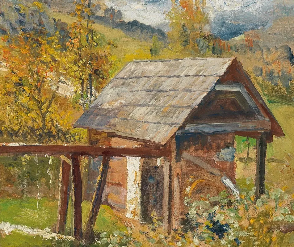 Old Mill In Gastein Wall Art by Marie Egner - High-Resolution Digital Print