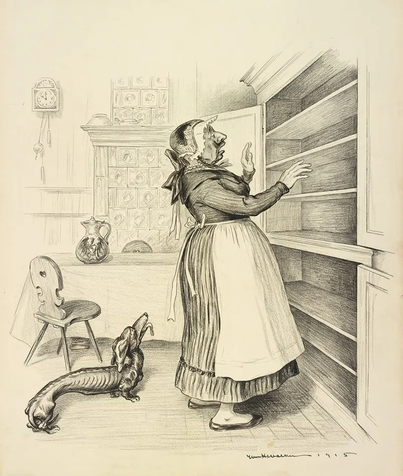 Old Mother Hubbard Went To The Cupboard To Get Her Poor Dog A Bone