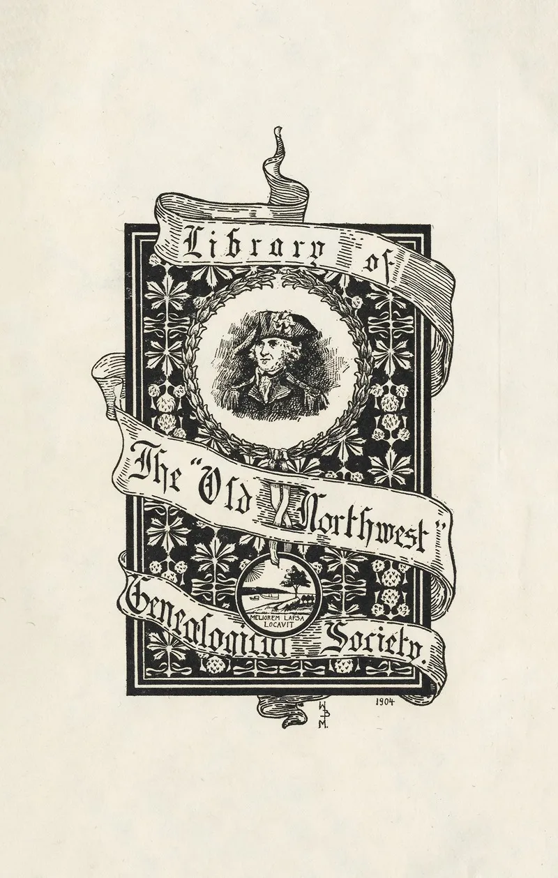 Old Northwest Genealogical Society Wall Art by Winifred Brent Mackenzie - High-Resolution Digital Print
